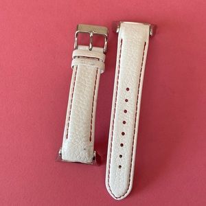 Pandora Imagine Grand white leather watch band